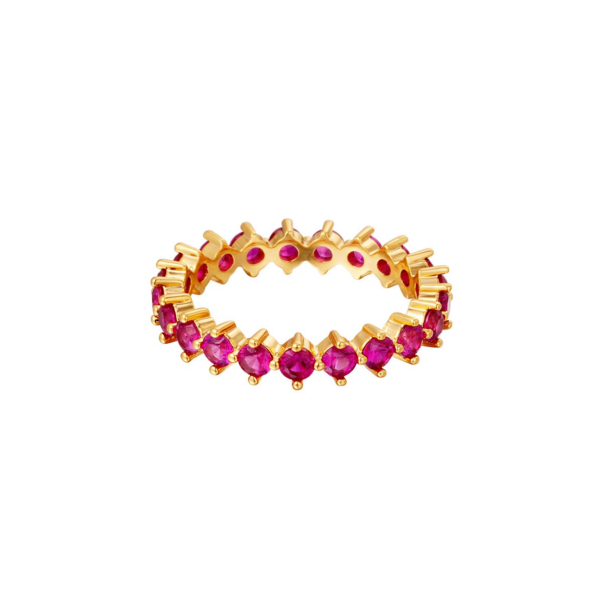 Lana ring goud:magenta