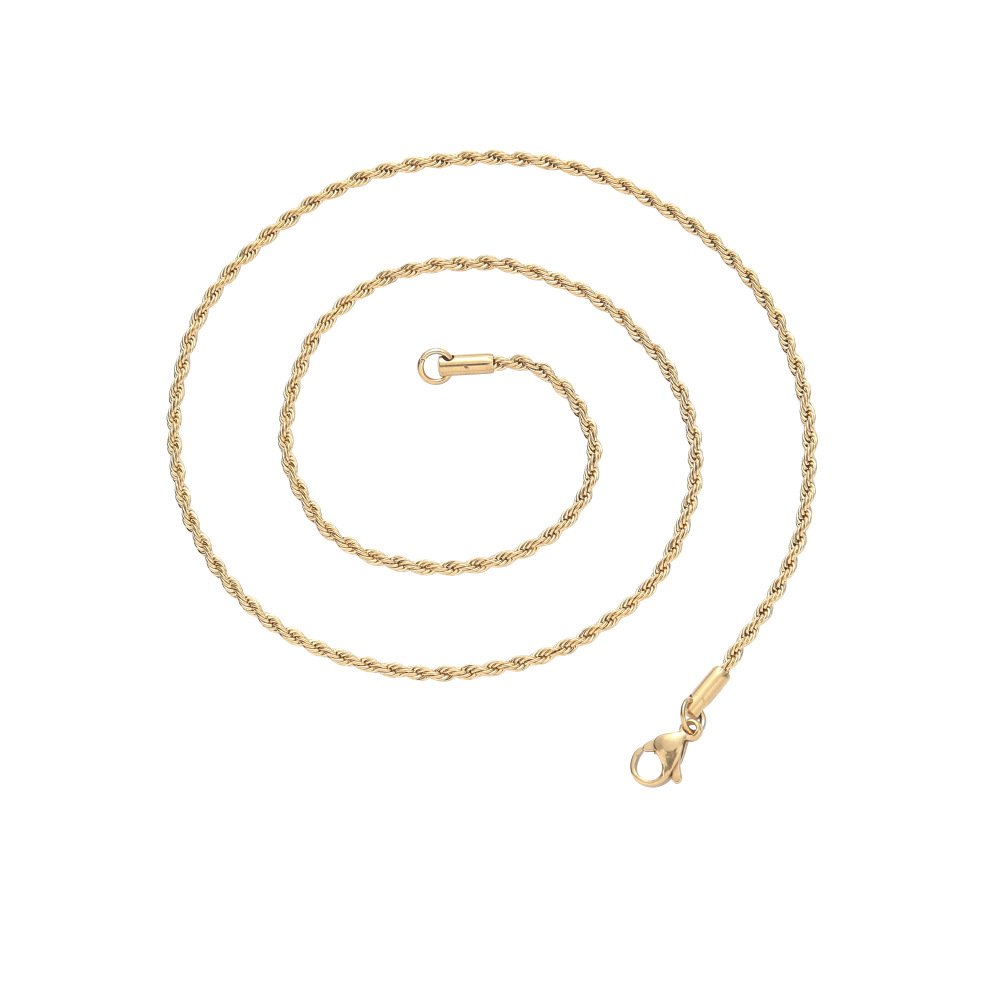 Rope chain gold