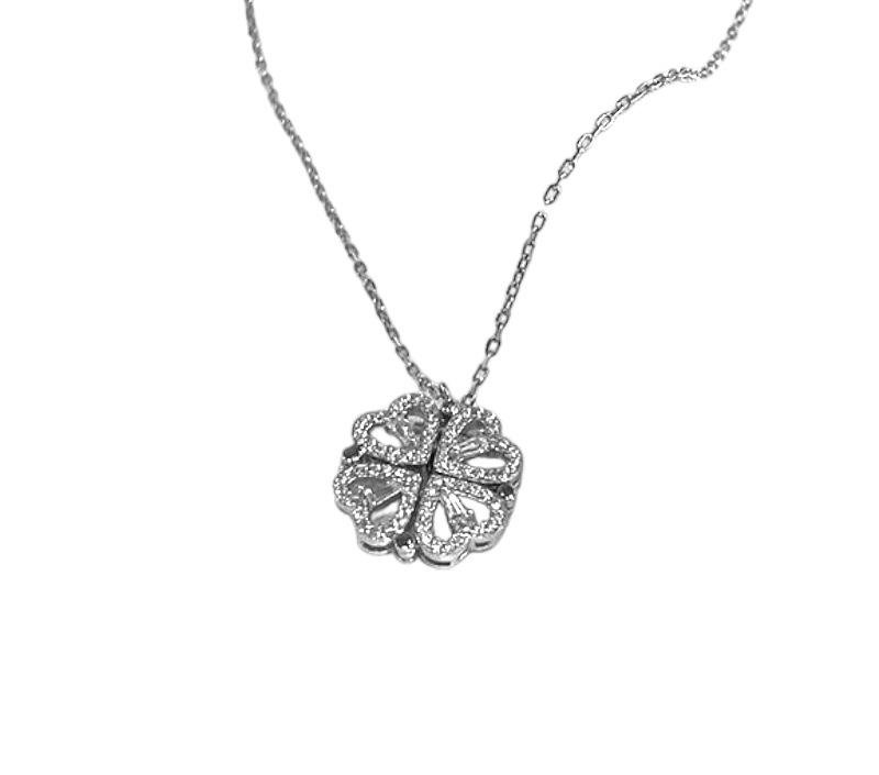 Heart necklace silver