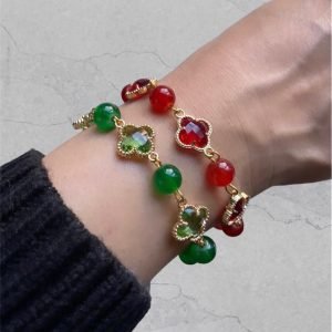 Marina bracelet red & green