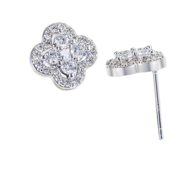 Nella ear studs silver ...