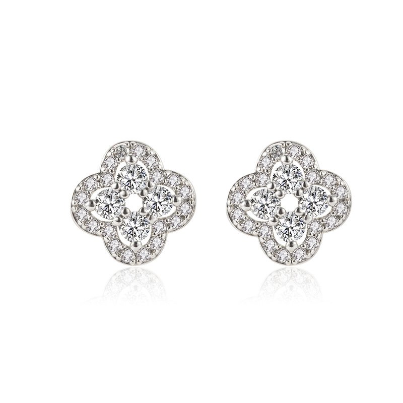 Nella ear studs silver