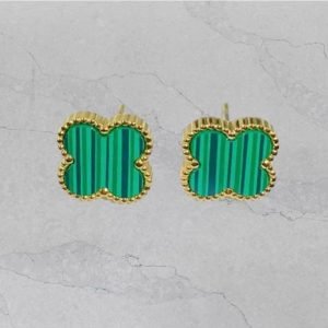 Ruhi ear studs green