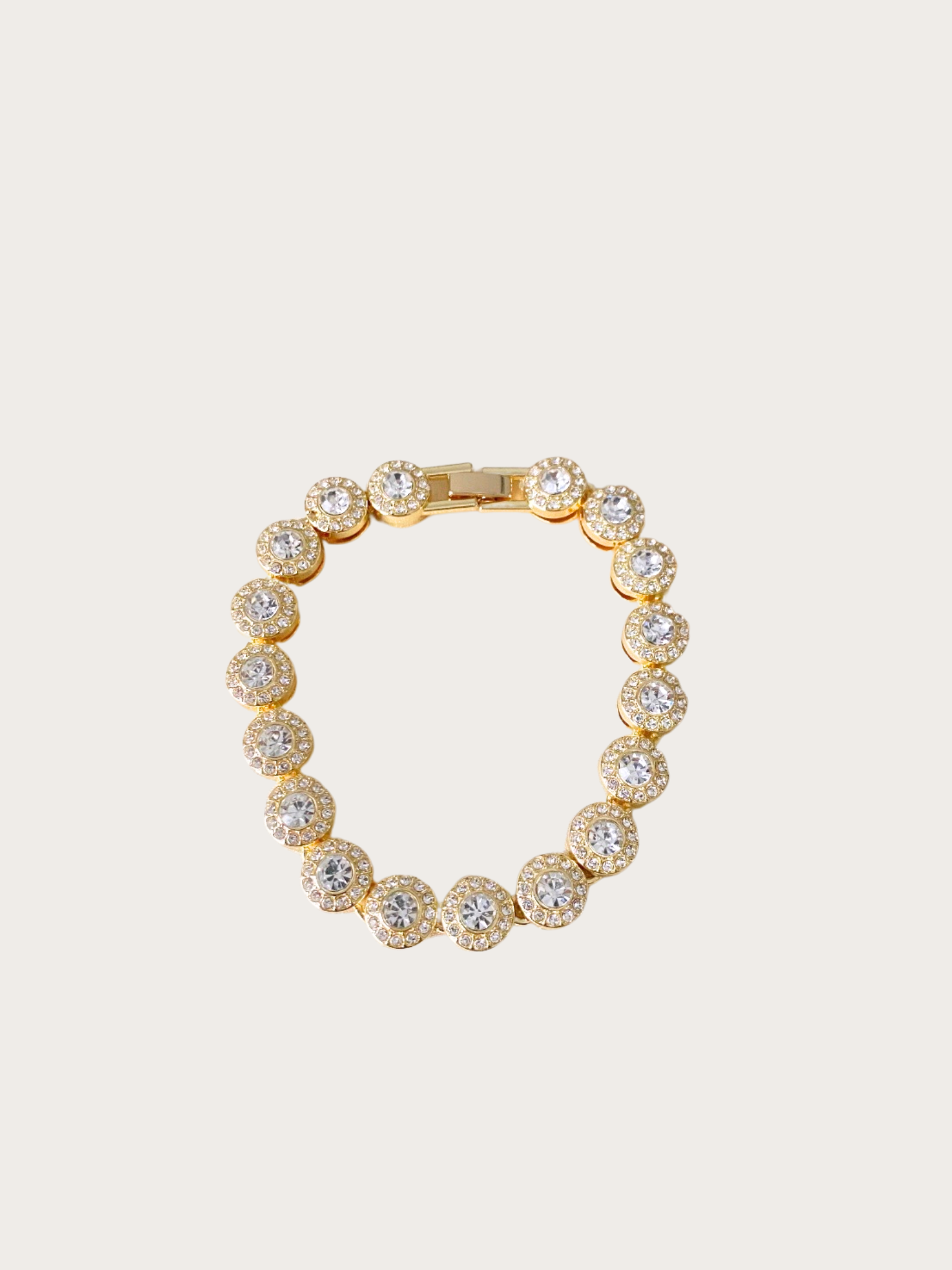 Shams bracelet gold Gold bracelet with crystals, 20 cm bracelet